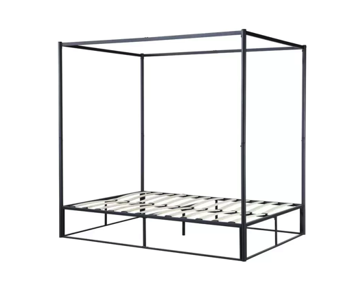 Fabian King 4 Poster Bed- Black