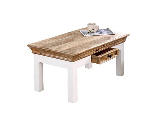 Arianna Coffee Table With Drawer Solid Mango Wood