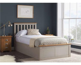 Phoenix Single Ottoman Bed - Pearl Grey