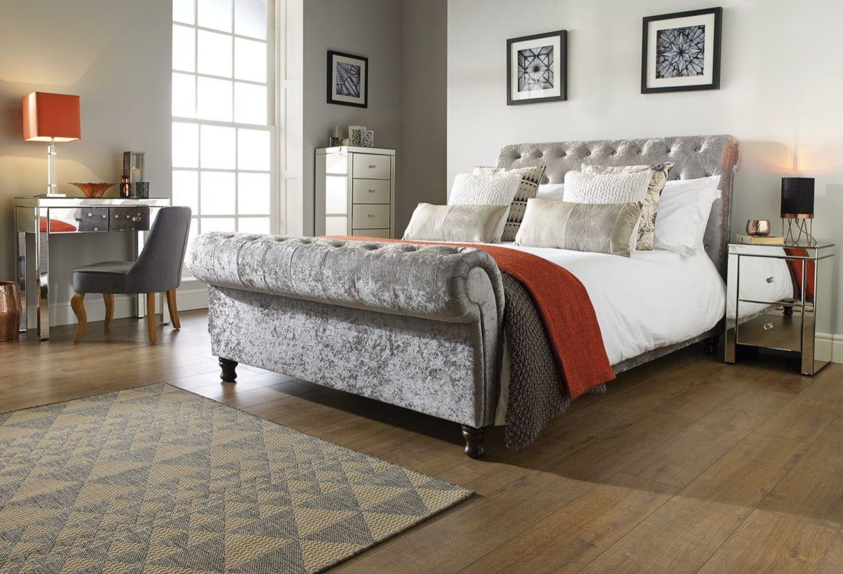 Saxen 4 Drawer Chest - Mirrored