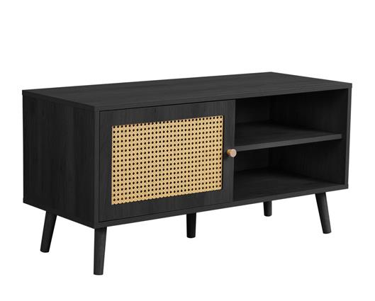 Croxley Rattan Small TV Unit - Black