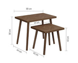 Herringford Nest of Table - Walnut