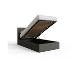 Single End Lift Ottoman Bed-Grey