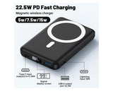 Magnetic Wireless Power Bank with Foldable Stand and LED Display