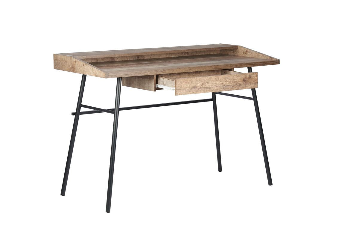 Downtown 1 Drawer Office Desk With Shelf