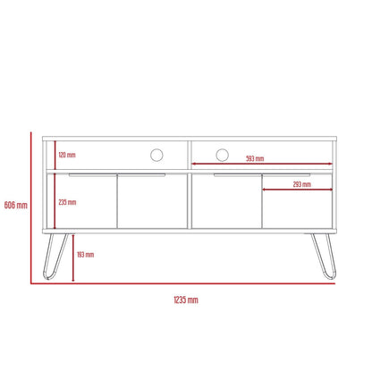 Viva Wide Screen TV Rack with 4 Doors