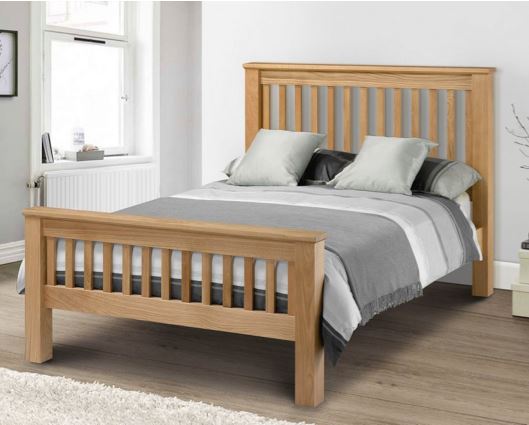 Marley High Foot End King Bed - Oak