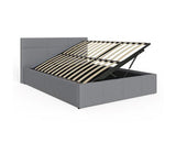 Serena Single Side Lift Ottoman Bed-Grey