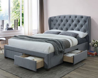 Hope Double Bed - Grey