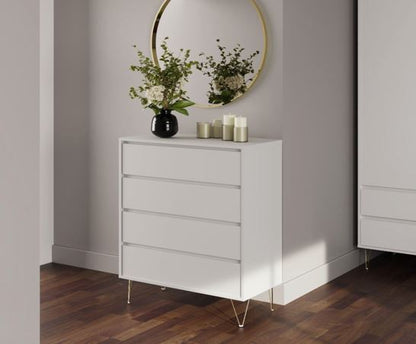 Maeve 4 Drawer Chest- White