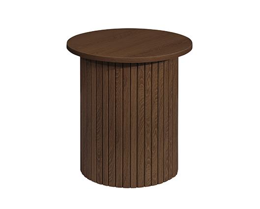 Axel Fluted Side Table - Walnut
