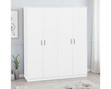 DAKOTA 4 DOOR WARDROBE - WHITE