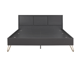 Arlo Small Double Bed- Charcoal