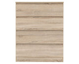Marcus 4 Drawer Chest - Sonoma Oak Effect