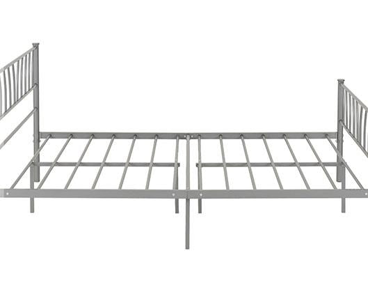 HARLOW 4'6" BED - SILVER