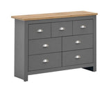 Lincoln 3 Piece Bedroom Set (3 Door Wardrobe, 3+4 Chest, 1 Drawer Bedside)