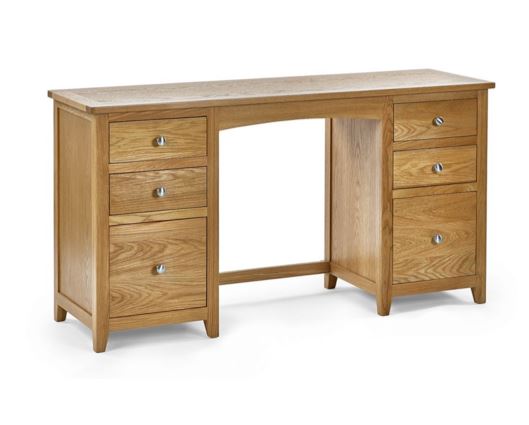 Mack Twin Pedestal Dressing Table & Stool Set