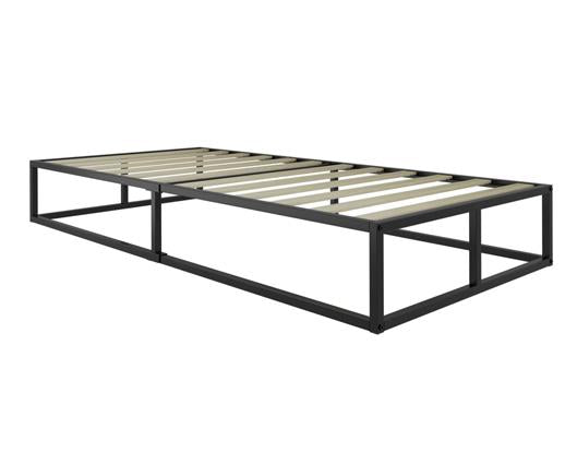 Soho Metal Platform Bed Black - Single