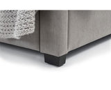 Frankie 4 Drawer Storage Fabric King Bed - Grey