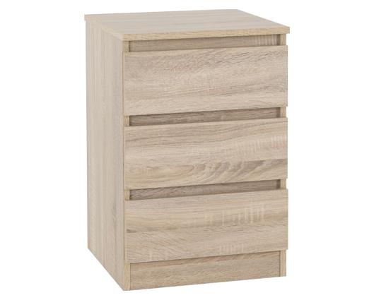 MALVERN 3 DOOR WARDROBE BEDROOM SET - SONOMA OAK EFFECT