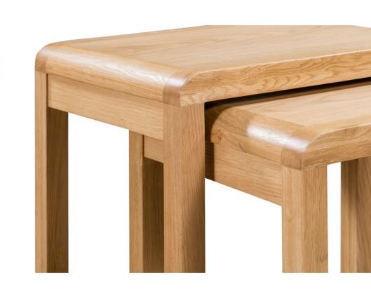 Curvus Oak Nest of 2 Tables