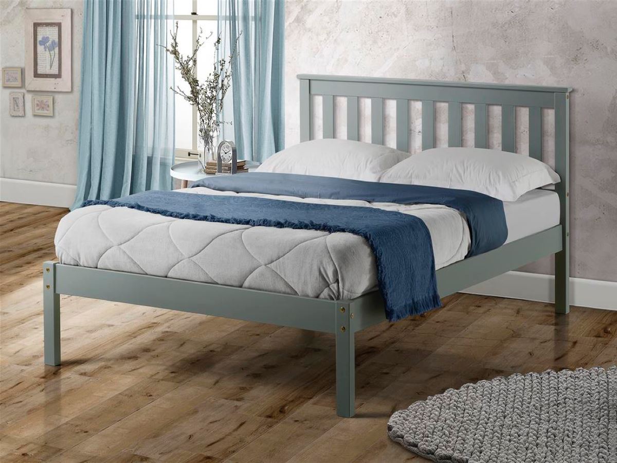 Denver King Bed - Grey