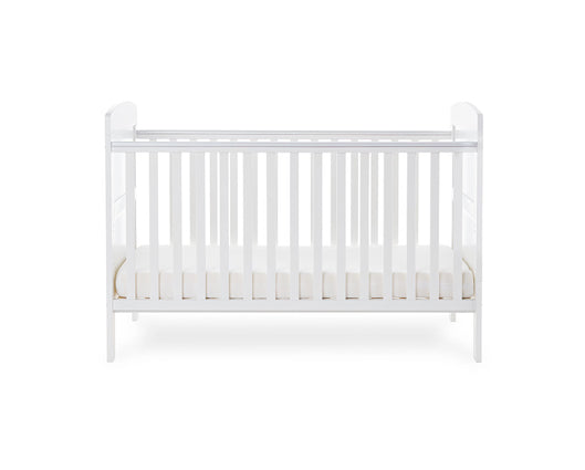 Grady Cot Bed + Foam Mattress - White