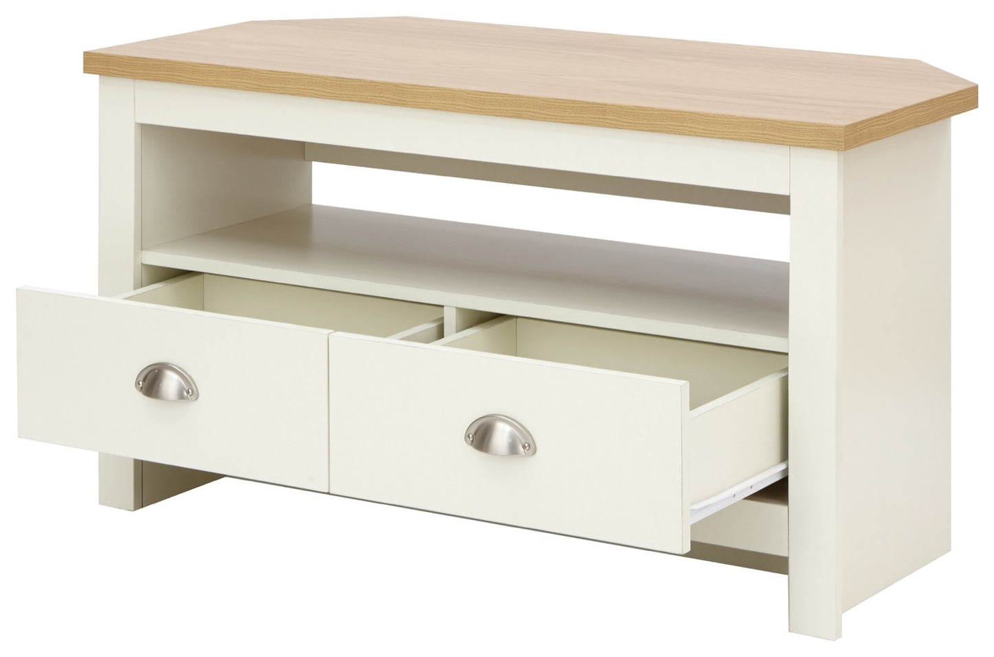 Lachlan Corner TV Unit- Cream