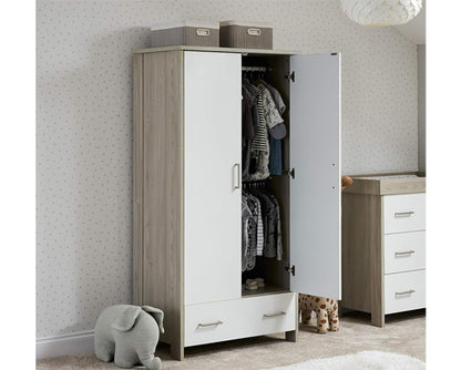 Nina Double Wardrobe - White Wash