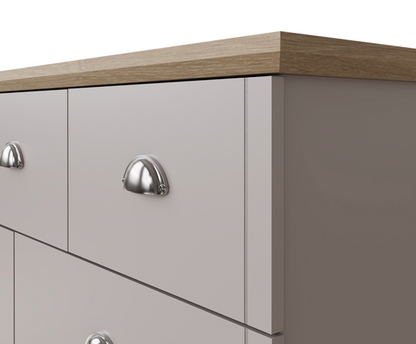 Kinsley 4+3 Drawer Chest- Grey