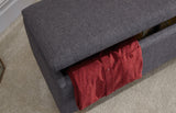 Secreto Ottoman Storage Unit-Charcoal Grey