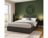 Small Double End Lift Ottoman Bed-Grey