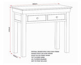 BORDEAUX CONSOLE TABLE - IVORY/OAK