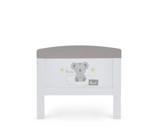 Koala Grey Cot Bed + Fibre Mattress