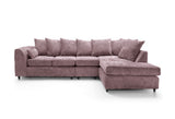 Heidi Right Hand Facing Corner Sofa Plus - Pink