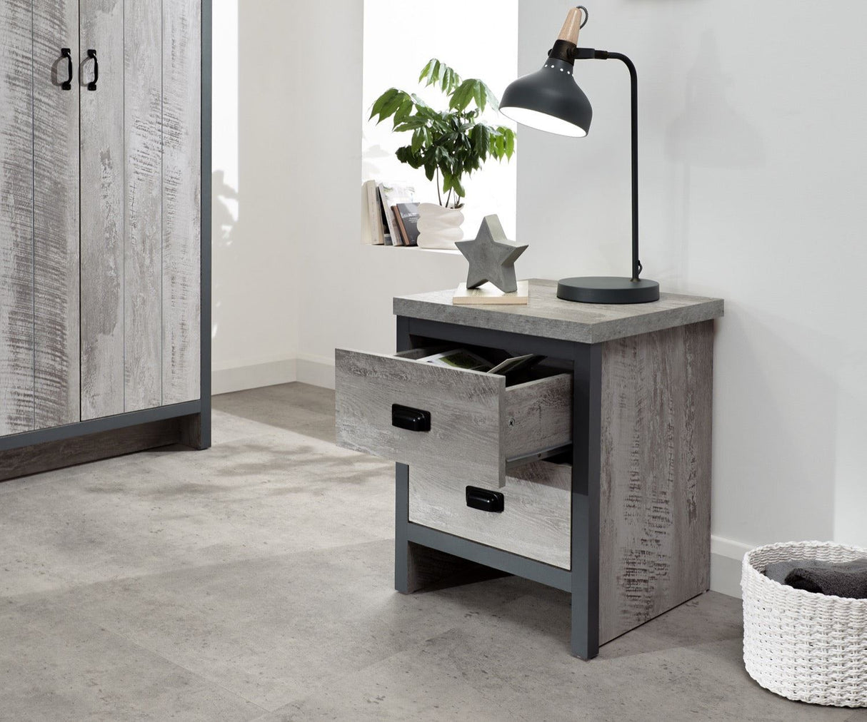 Baxter 3 Piece Bedroom Set-Grey