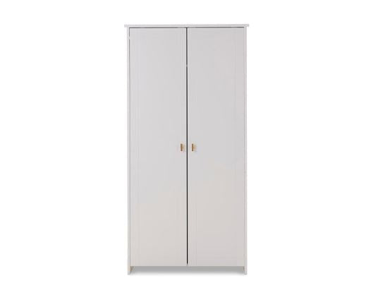 Elise Double Wardrobe - White