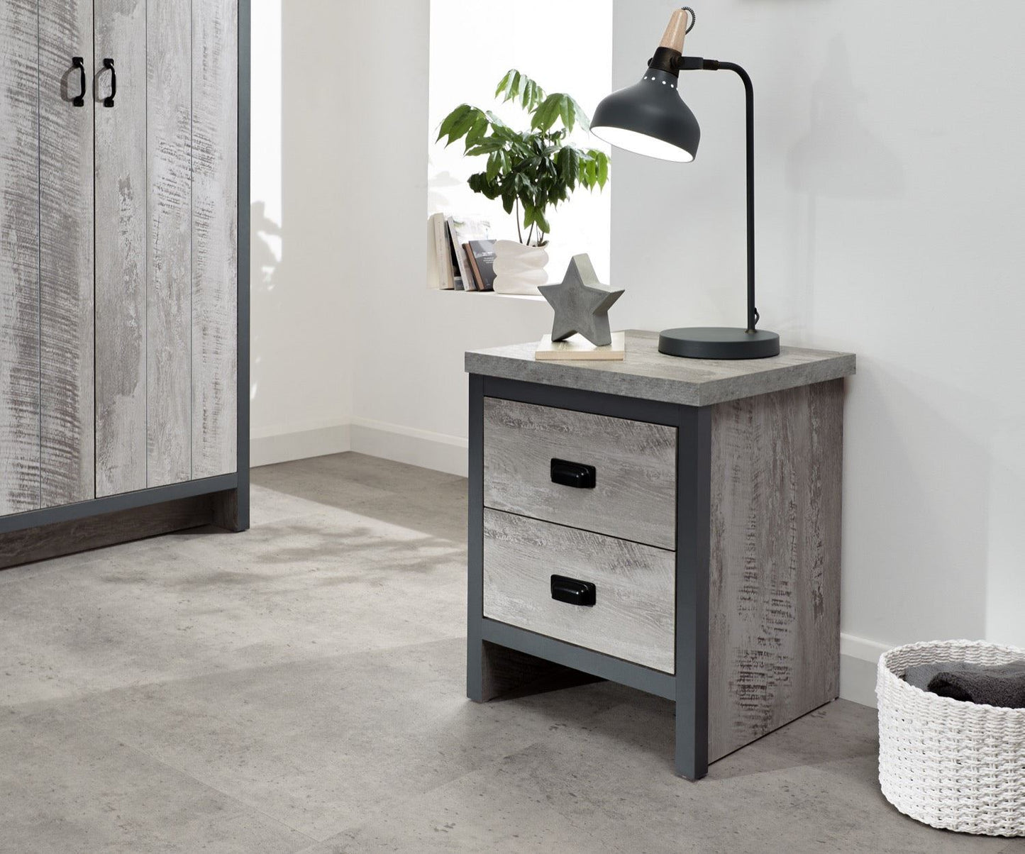 Baxter 3 Piece Bedroom Set-Grey