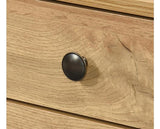 Alva 3 Drawer Bedside - Wotan Oak