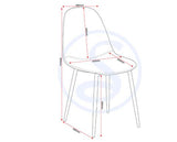 MARLOW & ATHENS DINING SET (X4 CHAIRS) - WHITE MARBLE/GREY FAUX LEATHER