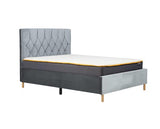 Loxley Small Double Bed - Grey