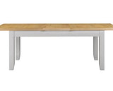 WINDSOR LARGE EXTENDING DINING TABLE - PEBBLE GREY/OAK