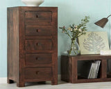 Sapeli 5 Drawer Chest