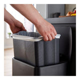 Swan Stealth 30L Pedal Bin Black