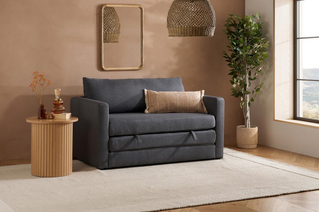 Eli Fold Out Sofa Bed - Grey