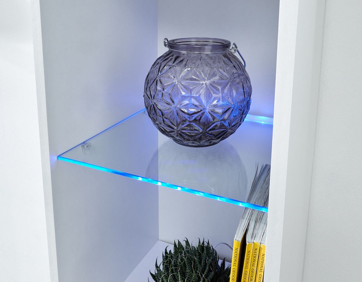 Graze Tall Shelf Unit with LED-White