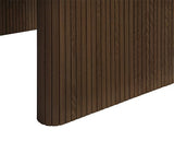 Axel Oval Fluted Dining Table - Walnut