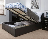 King End Lift Ottoman Bed-Black
