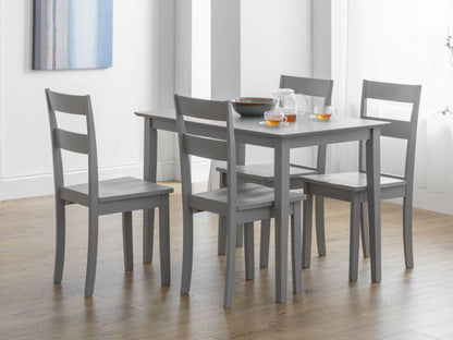 Kennedy Lunar Grey Lacquered Dining Set