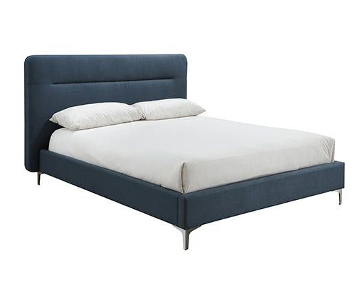 Finn King Bed- Steel Blue